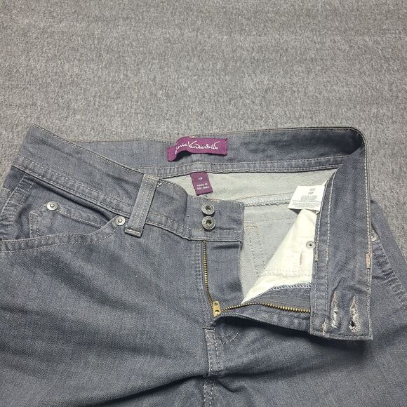Gloria Vanderbilt Womens Jeans 10 Petite Grey Bootcut Flare Denim Pants - Picture 4 of 9